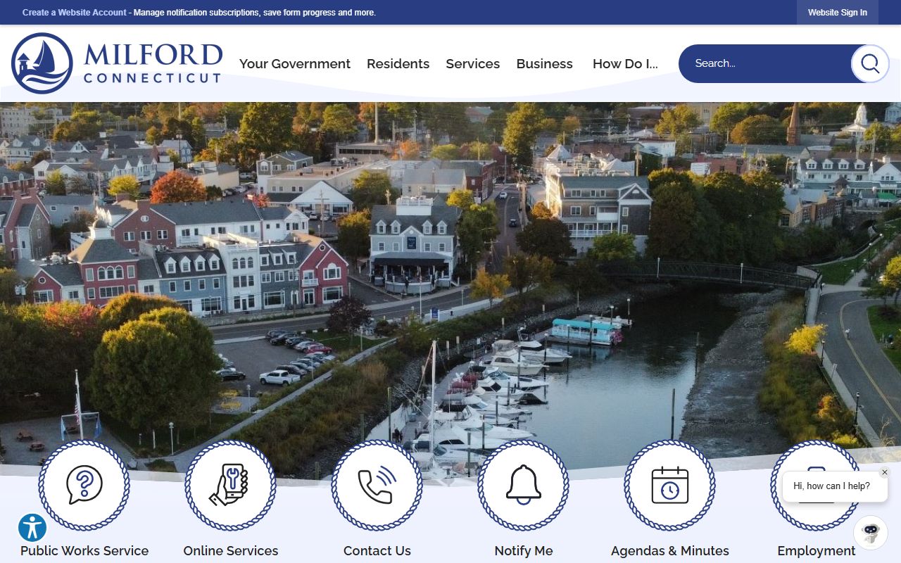 Milford Police Department and city resources for warrant records