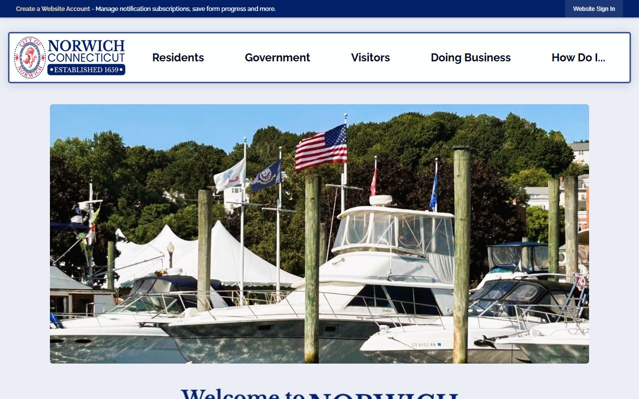 Norwich Police Department building at Courthouse Square