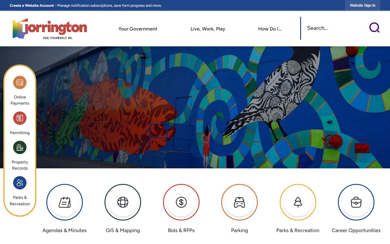 Torrington Police Department on Main Street